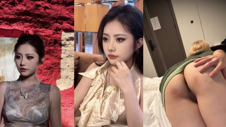 后入穿着豹纹内衣的极品少女